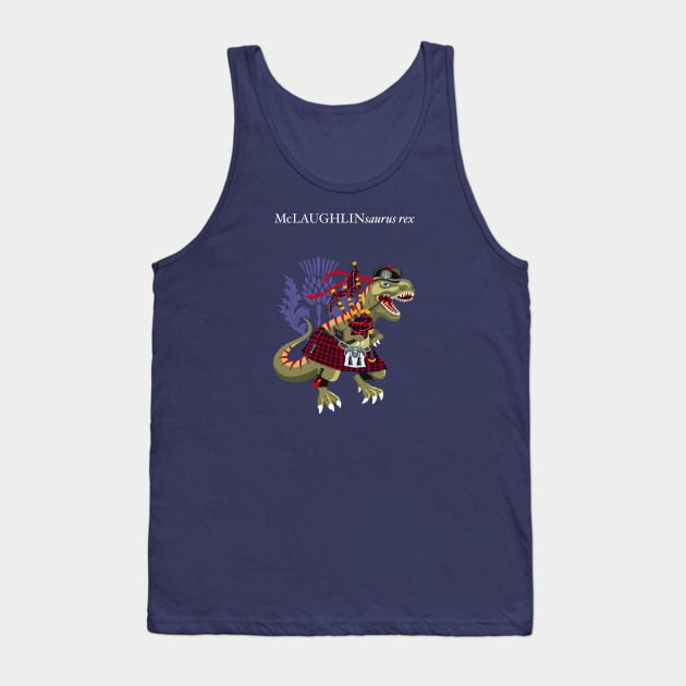 Clanosaurus Rex McLAUGHLINsaurus Rex McLaughlin clan Family Tartan Tank Top by BullShirtCo